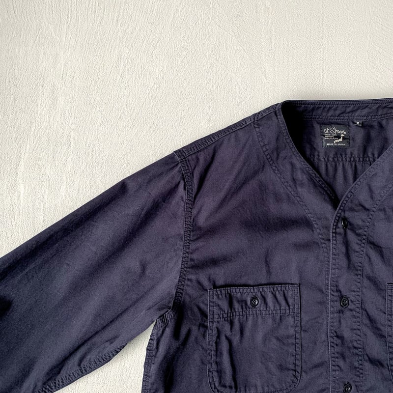 orSlow /オアスロウ『 NO COLLAR SHIRT 』 | SUNQGO