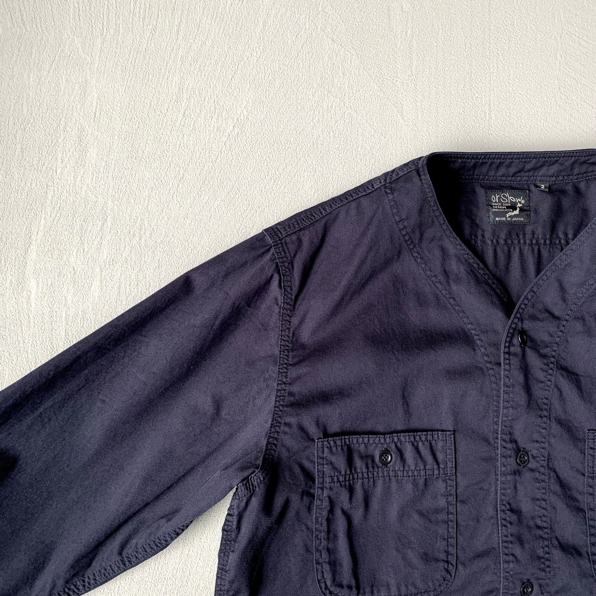 orSlow /オアスロウ『 NO COLLAR SHIRT 』 | SUNQGO