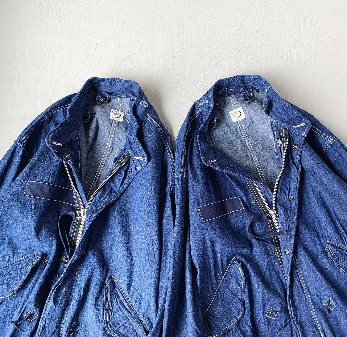 美品　orslow　M-65　fishtailcoat　denim　モッズコート 美品 orslow M-65 fishtailcoat denim モッズコート - メルカリ