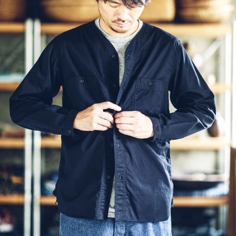 orSlow /オアスロウ『 NO COLLAR SHIRT 』 | SUNQGO