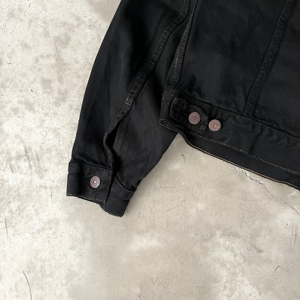 yoused/ユーズド『Double Black Vintage Denim Jkt』