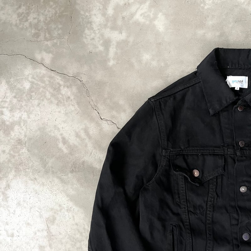 yoused/ユーズド『Double Black Vintage Denim Jkt』
