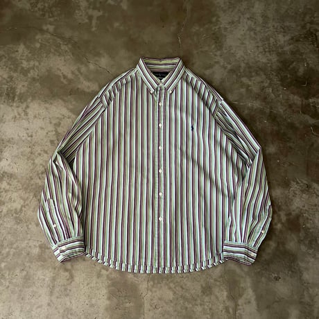 Used/ユーズド『Upcycle Ralph Lauren Stripe Shirt』