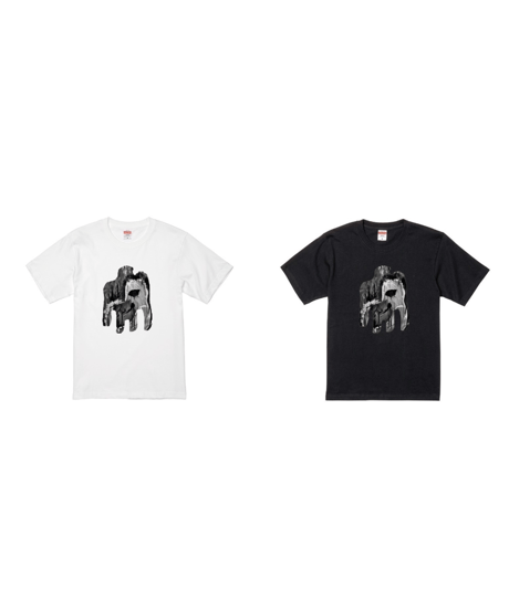 【sold out】モノクロTシャツ（黒）
