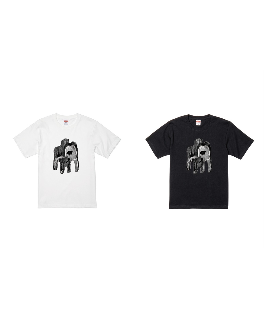 sold out】モノクロTシャツ(黒) | BABI sold out】モノクロTシャツ(黒) | BABI
