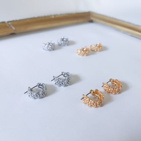 あわじむすびのフープピアス/イヤリング