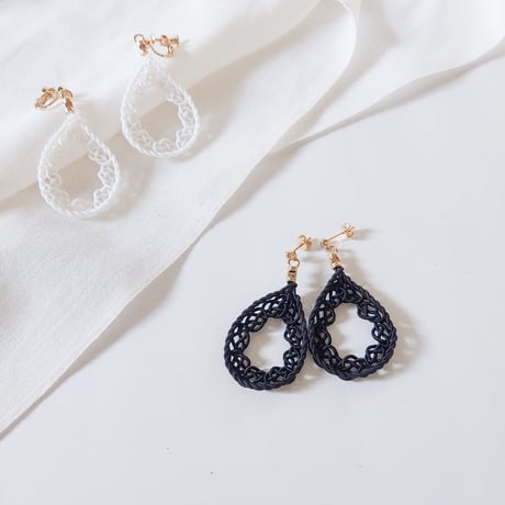 あわじむすびのレースピアス/イヤリング