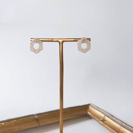 あわじむすびのヘキサゴンピアス/イヤリング