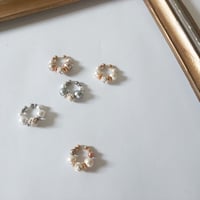 たまむすびとコットンパールのイヤーカフ