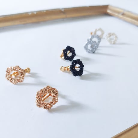 あわじむすびのヘキサゴンピアス/イヤリング