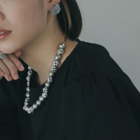 たまむすびとコットンパールのネックレス