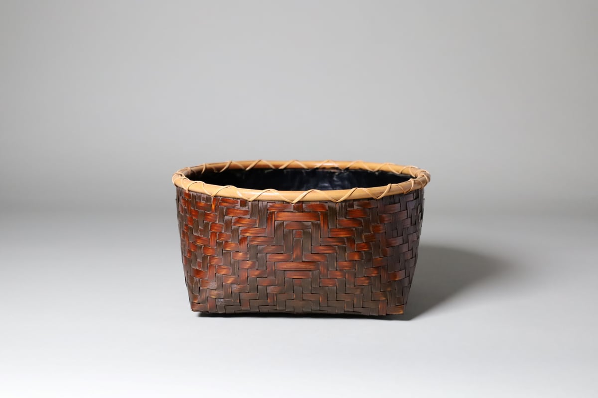 竹美斎作 利休好 油竹 炭斗 利休好写油竹炭斗 炉用 | 丸岩美術 公式オンラインストア