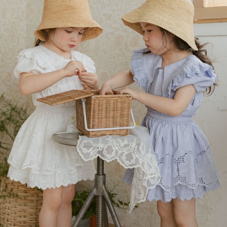 [予約] Mellow skirt / Puella FLO(Blue L_のみ)