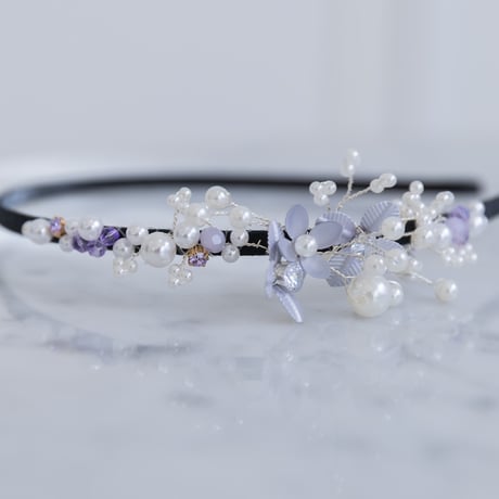 [予約]  flower pearl shushu hair band