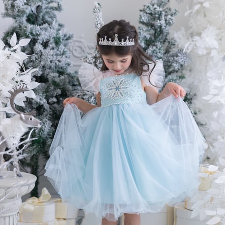 【予約】princess blue snow dress