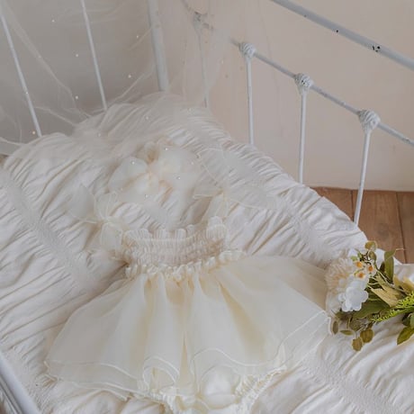 [予約] Odette organza dress suit (bebe)/ OREN by Hibyebebe