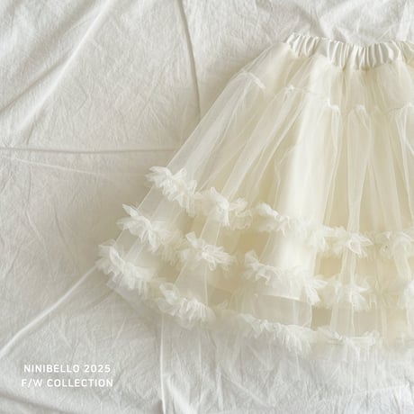 [即納] Rocha Skirt /Ninibello (Ivory XS_のみ)