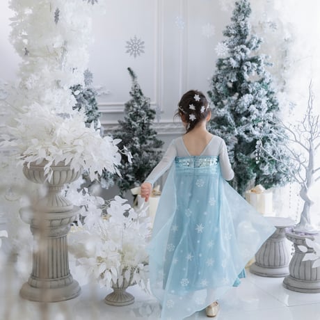 [予約] New Snow Queen Glitter Dress