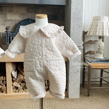 [即納]Flower quilted space suit/hi_byebebe （ M_ size のみ）