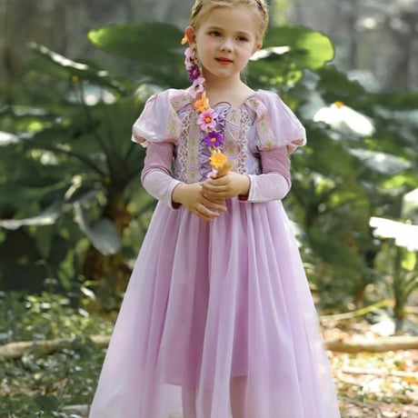 [予約] Lavender Shine Princess Dress (Short, Long)+ tiara & stick set
