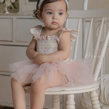[予約] Flora Tulle Swimwear (Kids) / OREN by Hibyebebe