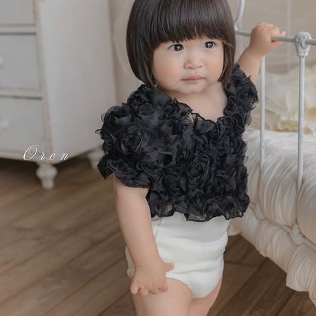 [予約] bebe) Amelia Rose Swimsuit (Hat Set)/ OREN by Hibyebebe