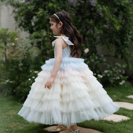 [予約] rainbow fairy tutu dress