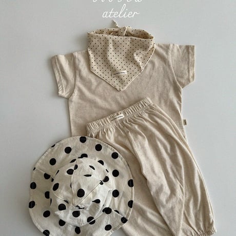 [即納]  linen pants / Aosta(ivory S,L,XL_のみ)