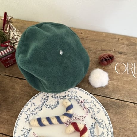[予約] Eve Fur Pom Pom Beret / OREN by Hibyebebe