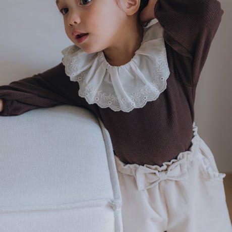 [即納] pleated lace t-shirt / Roa(Mint XSのみ)