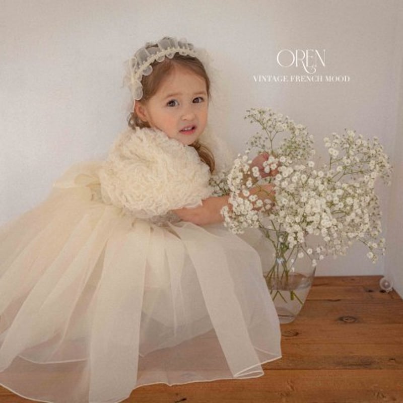 予約] Blooming rose pearl dress / OREN by Hibyeb