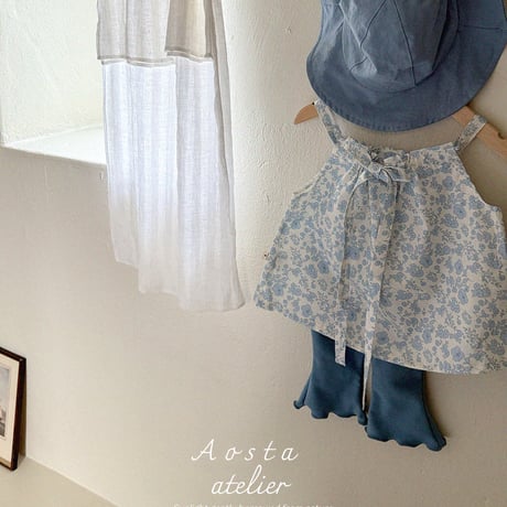 [即納] tambourine blouse / Aosta(blueS_yellowS,Mのみ)