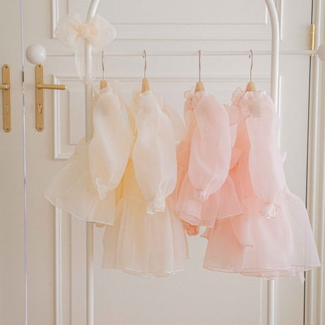 [即納] Serine Organza Suit (Cream) / OREN by Hibyebebe