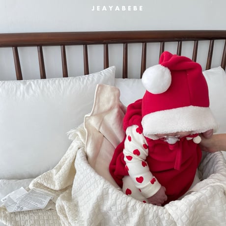 [即納]  Christmas suit + hat set (Santa) /Jea ya bebe