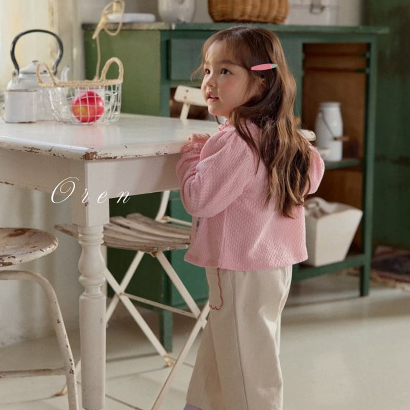 【M005】カルト・ド・ヴィジット　女の子　3枚セット 予約] Colette Flower Embroidered Cardigan (Kids)