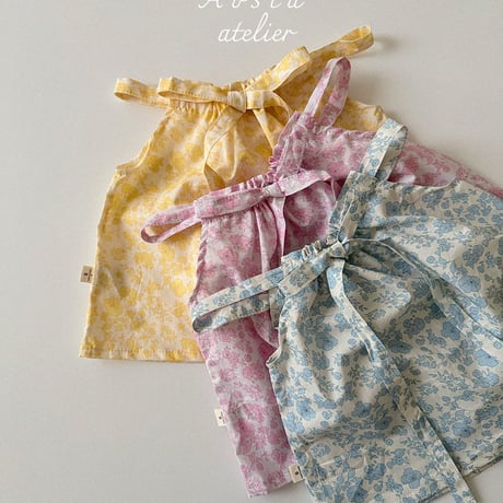 [即納] tambourine blouse / Aosta(blueS_yellowS,Mのみ)