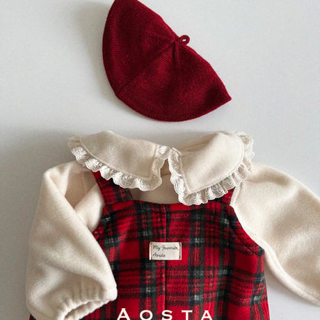 [即納] winter frill blouse  / Aosta  (ivory M_ size のみ)