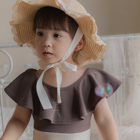 [予約] Pepe Color Block Swimsuit (Kids)/ OREN by Hibyebebe