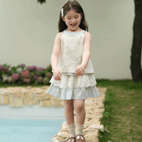 [予約] Ciel Lace Stripe (top)
