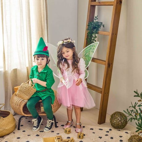 [即納]  Tinker Bell Fairy Dress(Pink/Green)/ Mini Recipe  ( Green S, Pink S_ size のみ   )