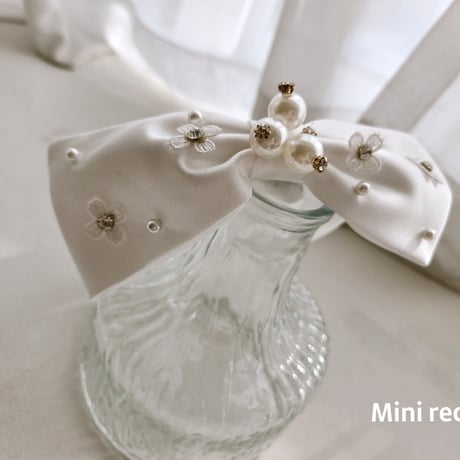 [予約] Pearl Ribbon Headband/ Mini Recipe