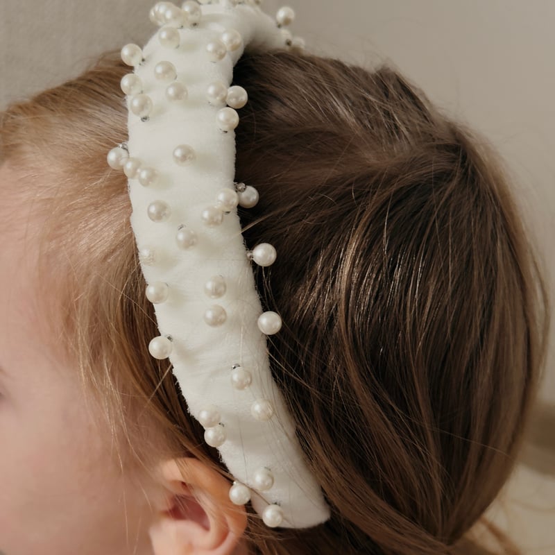 予約】 Pearl Girl hair band /nelia wears | Mimiel