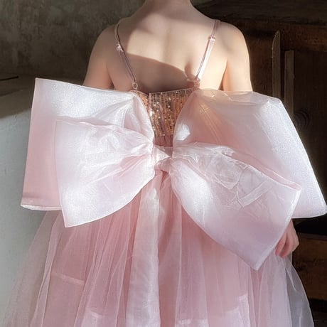 [予約] Pink Princess Castle Dress/ little time