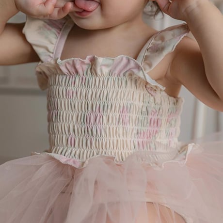 [予約] Flora Tulle Swimwear (Kids) / OREN by Hibyebebe