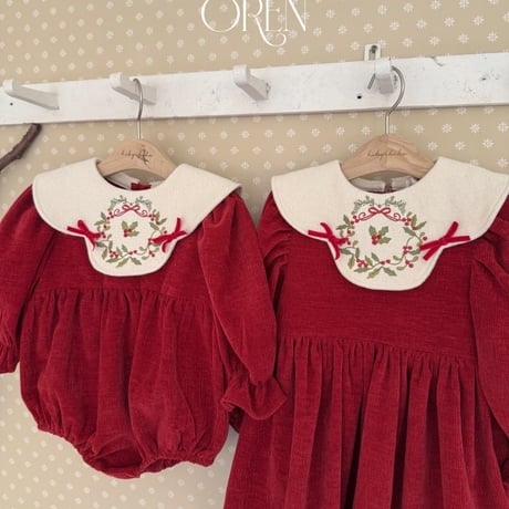 [即納] Carol Carol dress/ OREN by Hibyebebe (Lsize_のみ)