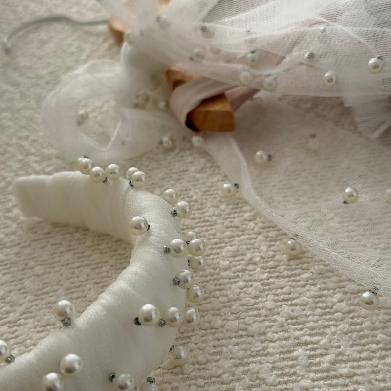 予約】 Pearl Girl hair band /nelia wears | Mimiel