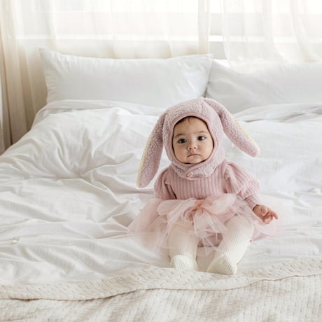 [即納] Rabbit Dumble Hat/M.kids(Cream のみ)