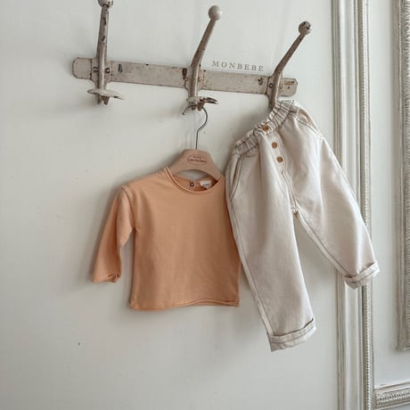 [即納] cotton daily pants / monbebe （ blue M _ size のみ）