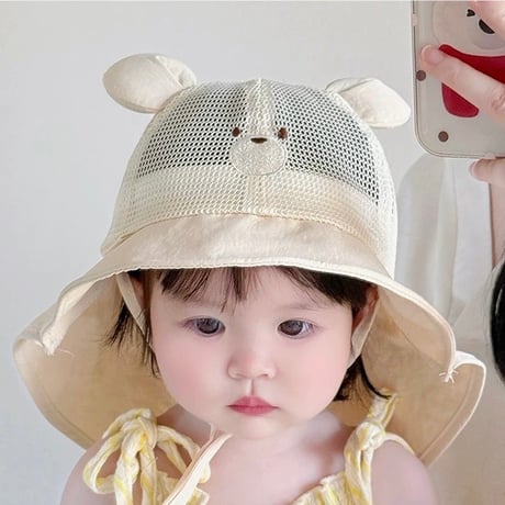 【即納】  sun summer bear hat