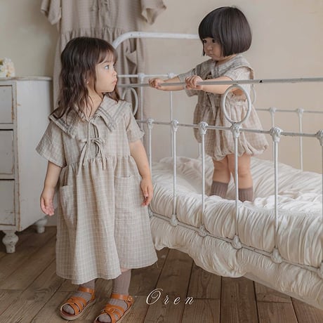 [予約] Mare Sailor Dress (Kids) / OREN by Hibyebebe